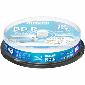 maxell ϿBD-R 130ʬ 4X ץ󥿥֥ 10SP BRV25WPE.10SP