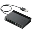 エレコム メモリリーダライタ/USBハブ付/SD+MS+CF+XD/ブラック MR-C24BK