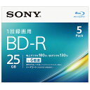 SONY ビデオ用BD-R 25GB 6X プリンタブル 5P 5BNR1VJPS6