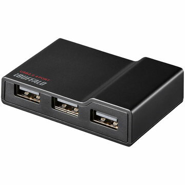 バッファロー サプライ USB2.0 TV PC対応セルフパワー4ポートハブ ブラック BSH4A11BK