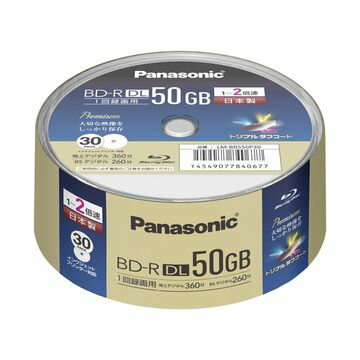 Panasonic ^p2{BD-R DL 50GB Xsh30pbN LM-BRS50P30