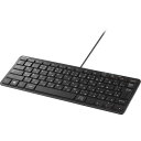 バッファロー(サプライ) USB接続 有線コンパクトキーボード ブラック BSKBU300BK