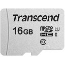 トランセンドジャパン microSDHCカード CL10 UHS-I U1 16GB TS16GUSD300S