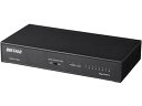 バッファロー Giga 8Pスイッチ 電源内蔵 金属 マグネット付 ブラック LSW6-GT-8NS/BK