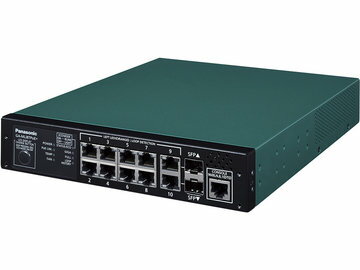 パナソニックEWネットワークス 10ポート PoEスイッチ GA-MLi8TPoE+ PN260893H