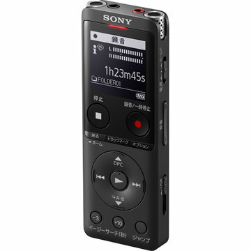SONY ステレオICレコーダー FMチューナー付 4GB ブラック ICD-UX570F/B