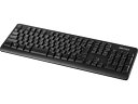 バッファロー(サプライ) 抗菌・高耐久 無線2.4GHz フルキーボード ブラック BSKBW130BK