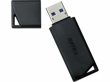 BUFFALO USB3.2 抗ウイルス抗菌USBメモリー 128GB ブラック RUF3-KVB128G-BK