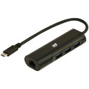 ラトックシステム USB Type-C ギガビットLANアダプター USBハブ付 RS-UCLAN-H3