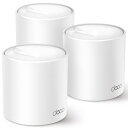 TP-Link AX3000 メッシュWi-Fiシステム(3台セット) Deco X50(3-pack)(JP)