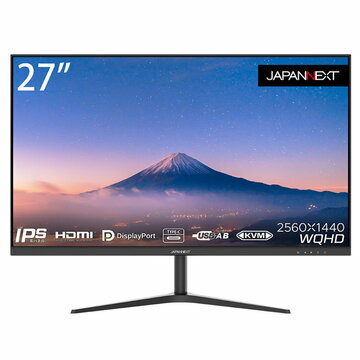 JAPANNEXT 液晶ディスプレイ 27型/2560×1440/ブラック JN-IPS27WQHDR-C65W