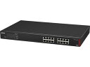バッファロー 法人向け Giga L2 アンマネージPoEスイッチ 16ポート BS-GUL2016PT