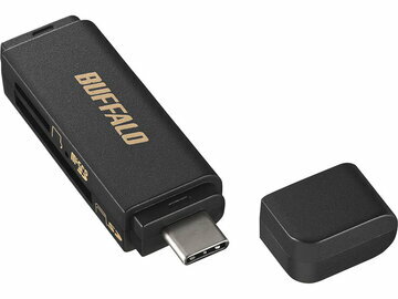 BUFFALO USB3.0 Type-C ɥ꡼ SDľޤ ֥å BSCR120U3CBK