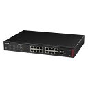 バッファロー 法人向け レイヤー2 Giga PoE スマートスイッチ BS-GS2116P