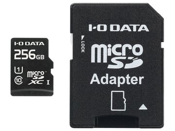 アイ オー データ機器 UHS1 microSDXCカード SDアダプタ付 256GB EX-MSDU1/256G