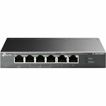 TP-LINK 6ポートギガビットデスクトップスイッチ(PoE+3&PoE++1) TL-SG1006PP(UN)