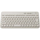 エレコム キーボード/Bluetooth/メンブレン式/コンパクト/アイボリー TK-CM10BMKIV