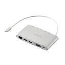 エレコム Type-Cドッキングステーション/USB PD対応/シルバー DST-C28SV