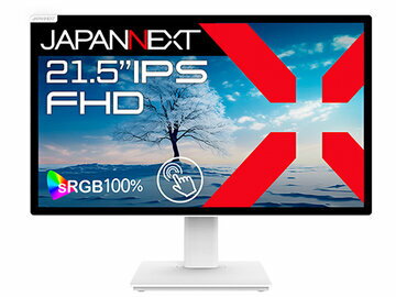 JAPANNEXT タッチパネルディスプレイ 21.5型/1920×1080/ホワイト JN-IPS2152FHDR-T