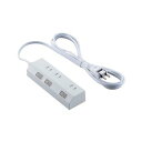 エレコム 個別スイッチタップ/雷サージ/磁石付/3個口/2m/ホワイト T-IS01M-2320WH