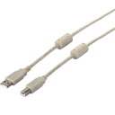 バッファロー(サプライ) USB2.0ケーブル(A to B) フェライトコア 3m アイボリー BSUABFC230IV