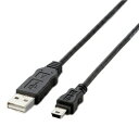 エレコム EU RoHS準拠USBケーブル A:miniB/2.0m(ブラック) USB-ECOM520
