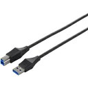 バッファロー（サプライ） USB3.0 A-B スリムケーブル 1m ブラック BSUABSU310BK