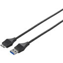 バッファロー（サプライ） USB3.0 A-microB スリムケーブル 1m ブラック BSUAMBSU310BK