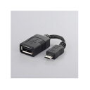 BUFFALO USB変換アダプター USB-microB:USB-Aメス ブラック BSMPC11C01BK