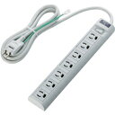 エレコム RoHS指令 3ピン対応タップ/7個口/2m/グレー T-T05-3720LG/RS