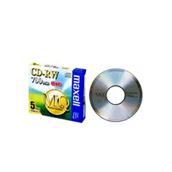【スーパーSALE開催中！】 maxell CD-RW・1-4X・700MB・5P・1枚ずつプラケース入り CDRW80MQ.S1P5S