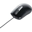 BUFFALO 有線光学式マウス 静音/3ボタン Mサイズ ブラック BSMOU27SMBK