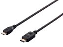 バッファロー(サプライ) USB2.0ケーブル(C to microB) 2m ブラック BSUCMB220BK