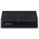 バッファロー 10/100Mスイッチ プラ/電源外付 5ポート ブラック LSW4-TX-5EP/BKD