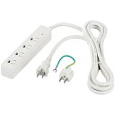 バッファロー(サプライ) RoHS 3ピン式電源タップ 4個口 マグネット 3m ホワイト BSTAPMS3430WH