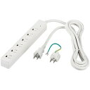 バッファロー(サプライ) RoHS 3ピン式電源タップ 6個口 マグネット 3m ホワイト BSTAPMS3630WH