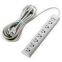 エレコム OAタップ/3P/7個口/マグネット/抜け止め/スイッチ/5m T-Y3A-3750WH
