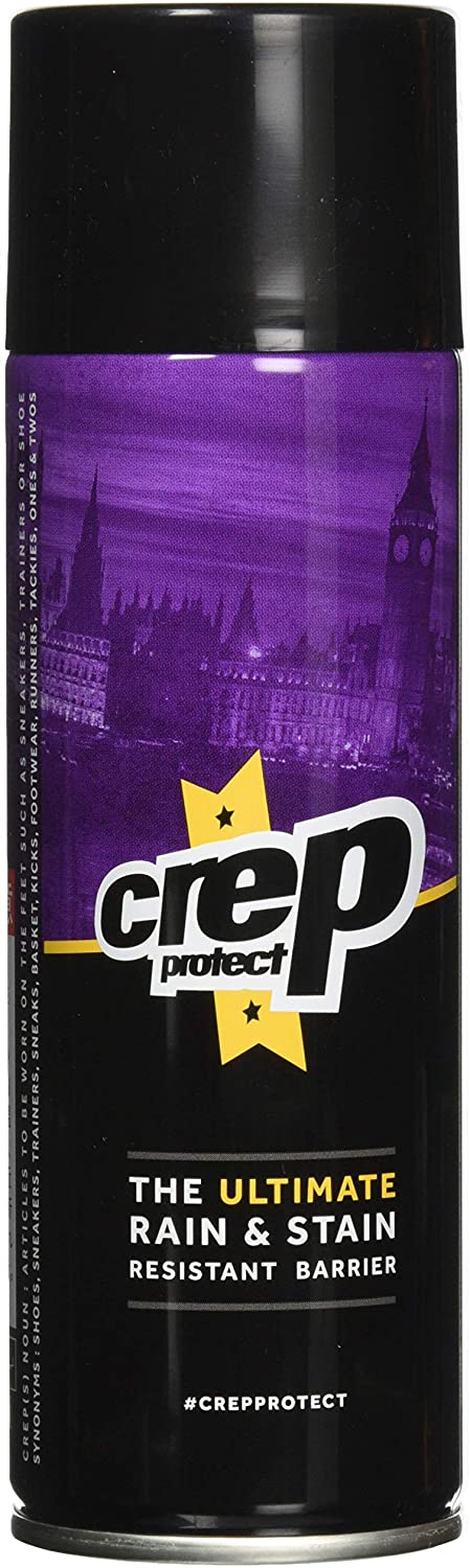 2012年にイギリス、ロンドンでにて設立されたブランドCrep Protect クレップ プロテクト。 世界で最も尊敬されるクリーンファッション技術ブランドになることを使命としており、 今、世界で話題沸騰中の疎水性防水スプレーがついに入荷致しました。 光学的に透明な保護バリア剤で靴全体を保護します。 染みや汚れ付着物、ほとんどの液体を弾じきます。 この製品は、靴業界に革命をもたらす程の逸品。 新感覚の疎水性防水スプレーで、非常に撥水生が高く一本は必需品になる事間違い無いオススメのスプレーです。