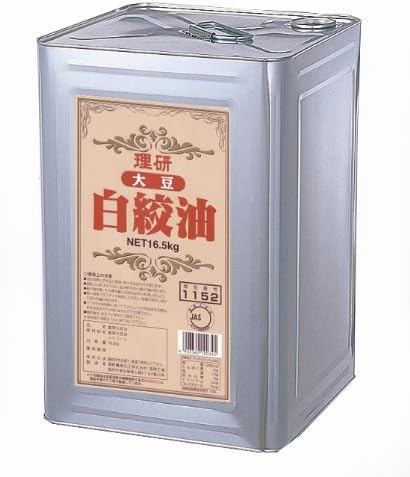 理研 大豆白絞油 16.5kg 缶