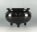 香炉 重め うるみ色 4.5寸 【日本製】【うるみ色】【上品】【重い】【高岡】