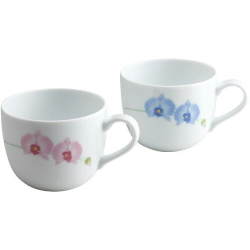 【当日発送 11時までの注文分】宮内庁御用達 香蘭社 日本製 有田焼 胡蝶蘭 ペアマグカップ 330ml [ 化粧箱入 ] 人気 ギフト 御祝 結婚祝 出産祝 新築祝 結婚内祝 出産内祝 新築内祝 各種内祝 快気祝 粗品 景品 記念品 歳祝