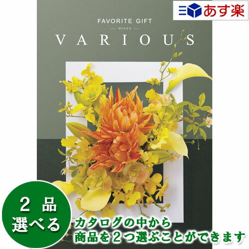 【 あす楽 土日・祝日対応 】幅広い年齢層・あらゆる用途で活躍する万能カタログギフト ｢ ヴァリアス ( FAVORITE GIFT VARIOUS )｣ リスボン 2品選べるダブルチョイス 31600円コース 人気 ギフト 御祝 各種内祝 粗品 景品 記念品 歳祝