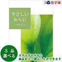 【当日発送 11時までの注文分】贈る方のやさしい思いが伝わるギフト サステナブルを贈るカタログ カタログギフト 「 やさしいみらい 」 3品選べるトリプルチョイ...