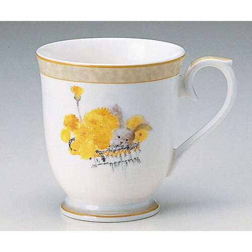 ナルミ ( NARUMI ) 日本製 いわさきちひろ コレクション 「 たんぽぽとうさぎ 」 マグカップ 290ml [ブランドロゴ入りギフトBOX] 人気 ギフト 御祝 結婚祝 出産祝 新築祝 結婚内祝 出産内祝 新築内祝 各種内祝 快気祝 粗品 景品 記念品