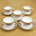 【 あす楽 土日・祝日対応 】ノリタケ ( NORITAKE ) ハートフォード ティー・コーヒーカップ＆ソーサー 5客セット 190ml [ブランドロゴ入りギフトBOX] 人気 ギフト 御祝 結婚祝 出産祝 新築祝 結婚内祝 出産内祝 新築内祝 各種内祝 記念品 歳祝