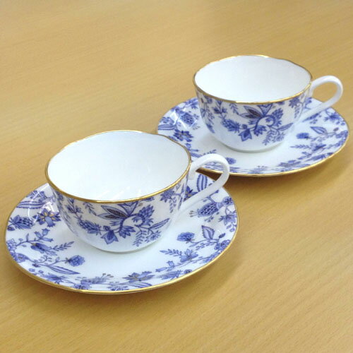 ノリタケ カップ 【 あす楽 土日・祝日対応 】ノリタケ ( NORITAKE ) ブルーソレンティーノ ティー・コーヒーカップ＆ソーサーペア 225ml[ブランドロゴ入りギフトBOX] 人気 ギフト 御祝 結婚祝 出産祝 新築祝 結婚内祝 出産内祝 新築内祝 粗品 景品 記念品 歳祝