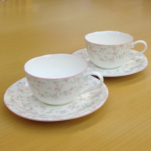 ノリタケ ( NORITAKE ) キューティーローズ ティー・コーヒーカップ＆ソーサーペア 225ml ※ 電子レンジ使用可 [ブランドロゴ入りギフトBOX] 人気 結婚祝 出産祝 結婚内祝 出産内祝 新築内祝 各種内祝 記念品 歳祝