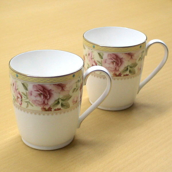 ノリタケ ( NORITAKE ) ハートフォード ペアマグカップ 295ml [ブランドロゴ入りギフトBOX] 人気 ギフト 御祝 結婚祝 出産祝 新築祝 結婚内祝 出産内祝 新築内祝 各種内祝 快気祝 粗品 景品 記念品 歳祝