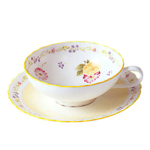 ノリタケ カップ 【 あす楽 土日・祝日対応 】ノリタケ ( NORITAKE ) ジュヌフレール ティーカップ＆ソーサー 180ml ※ 電子レンジ使用可 [ブランドロゴ入りギフトBOX] 人気 ギフト 御祝 結婚祝 出産祝 新築祝 結婚内祝 出産内祝 新築内祝 粗品 景品 記念品 歳祝