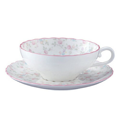 ノリタケ カップ 【 あす楽 土日・祝日対応 】ノリタケ ( NORITAKE ) キューティーローズ ティーカップ＆ソーサー 180ml ※ 電子レンジ使用可 [ブランドロゴ入りギフトBOX] 人気 ギフト 御祝 結婚祝 出産祝 新築祝 結婚内祝 出産内祝 新築内祝 各種内祝 記念品 歳祝